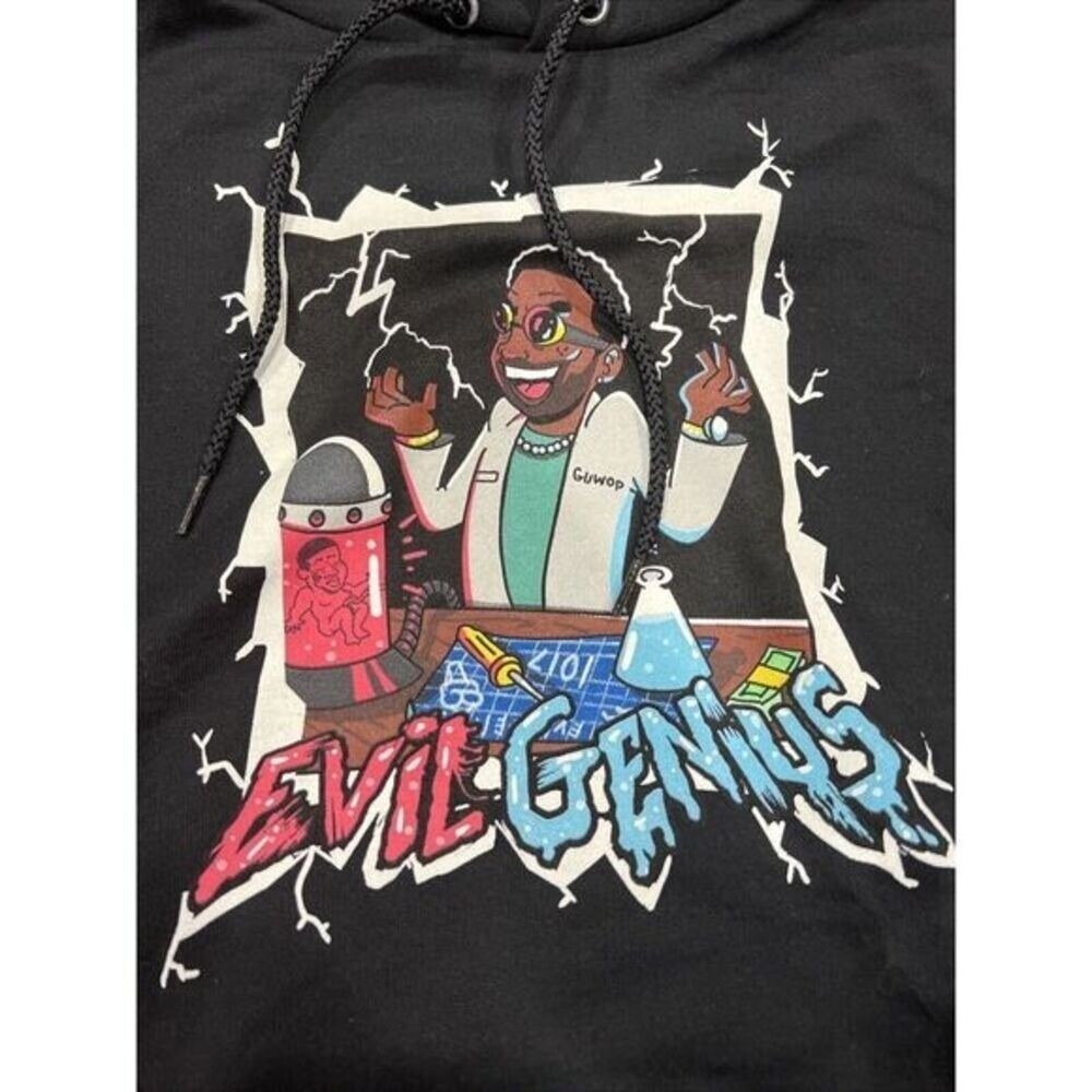 Gucci Mane "Evil Genius" Champion Hoodie #/200 Hip Hop Rapper - Hooded Medium